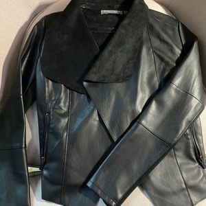 Leather blazer